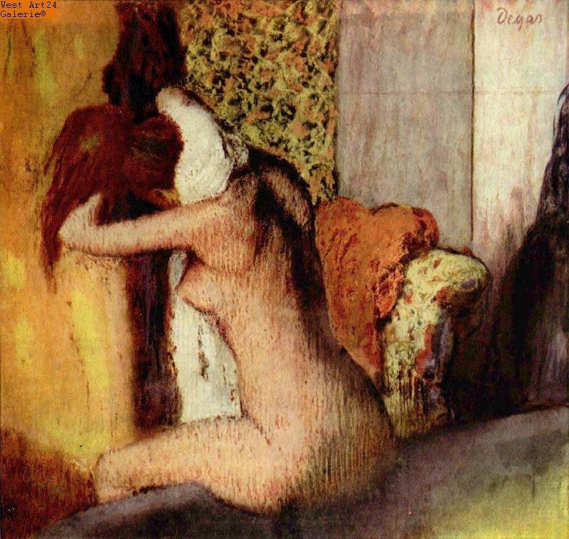 Nach dem Bade nach Degas Gemäldeimitation